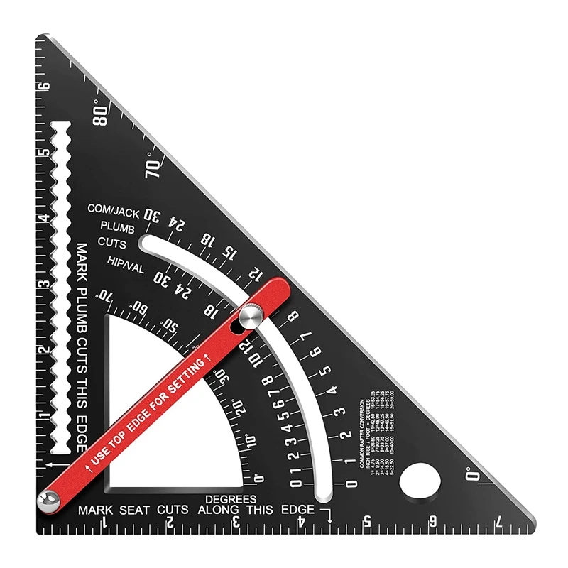 Woodworking Tools Rafter 7 Inch Framing Carpenter Square Woodworking Square Tool Carpenter Layout Aluminium Alloy