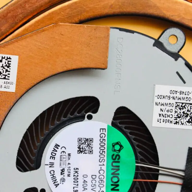 For Dell Latitude 5410 Fan 09GX08 Uni Display Radiator 0GWMVN