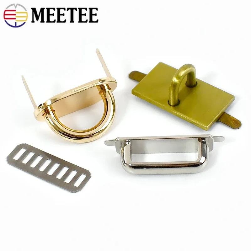 4/10Pcs Metal Arch Bridge Connector Hook D Ring Handbag Handle Side Clip Clasp Bag Strap Clamp Buckle Hardware Accessories