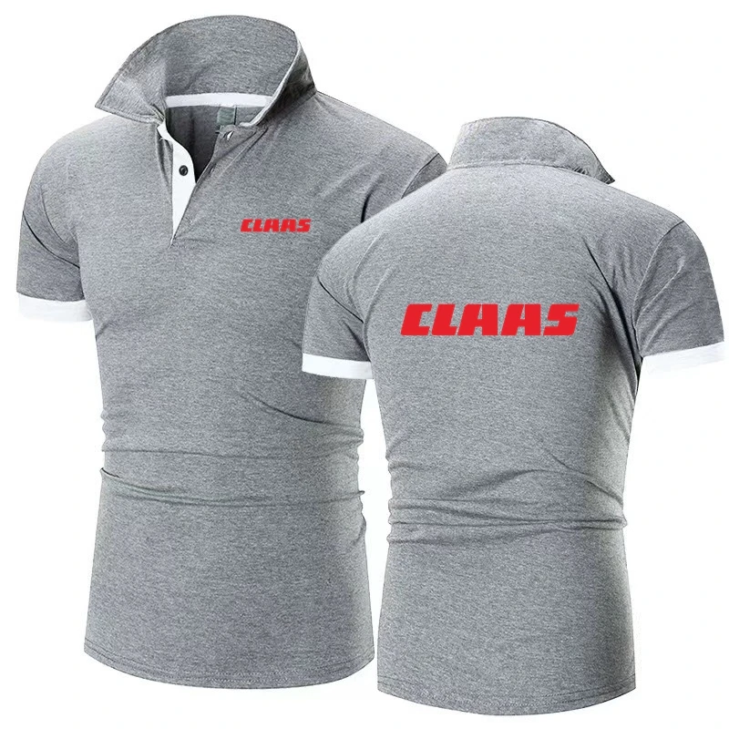 Claas Polo varie taglie e colori trattore agricoltura Polo di marca maschile camicia Polo estiva da uomo S-6XL 082