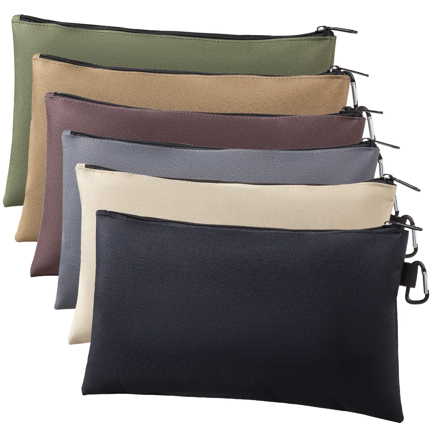 Waterproof Tool Bag Zipper Pouch Multi-Function Bag Wear-Resistant Tool Organizers for Camping Woodworking Electrician Gardening