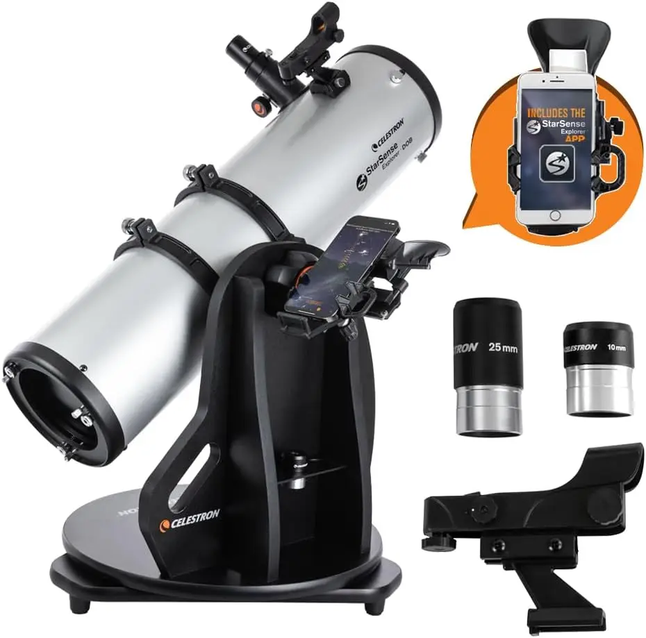 StarSense Explorer 150mm Tabletop Dobsonian Smartphone App-Enabled Telescope  Works with StarSense App to Help You