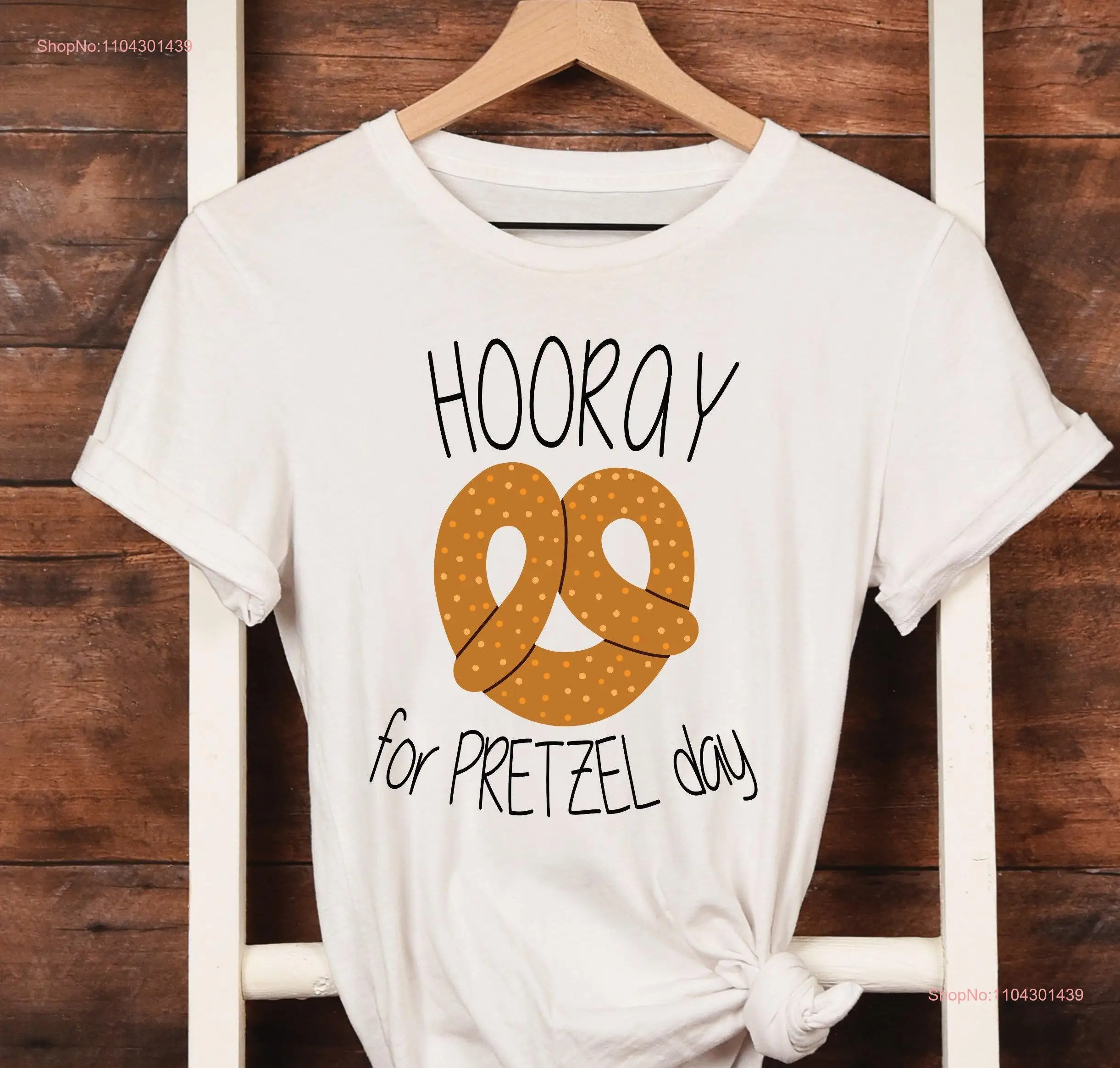 Pretzel shirt day kinda salty sweet I love pretzels German gift for foodies oktober festival long or short sleeves