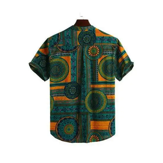 Herren bedrucktes irt Ethnic Sle ort Sve Polyesterfaser, nicht verformbar, normale Passform, ort Sve bedruckte Baumwolle irt