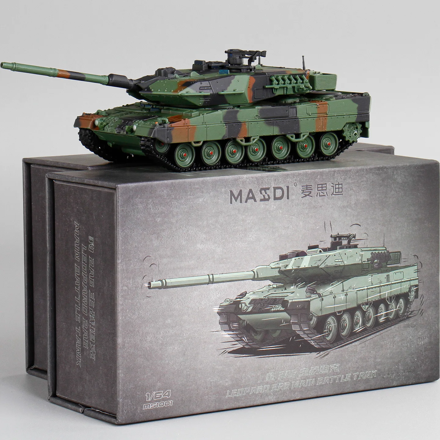 

1:64 модель танка Леопарда 2А6, гусеничный танк, имитация игрушки в стиле милитари, детские подарки, оптовая продажа