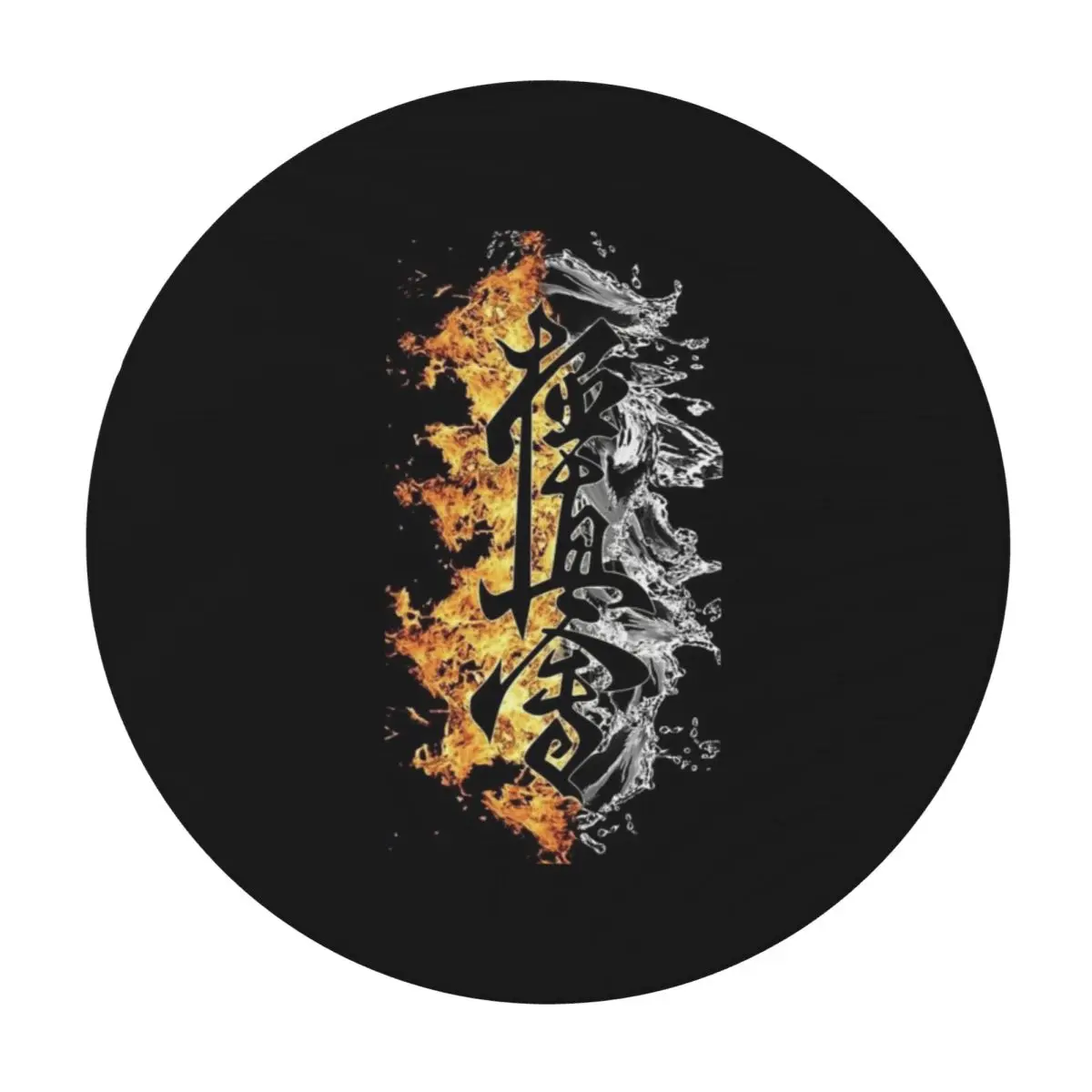 Kyokushin Karate Bushido Values Waterproof Round Tablecloth Oilproof Table Cloth for Kitchen Events Dining Table Cover