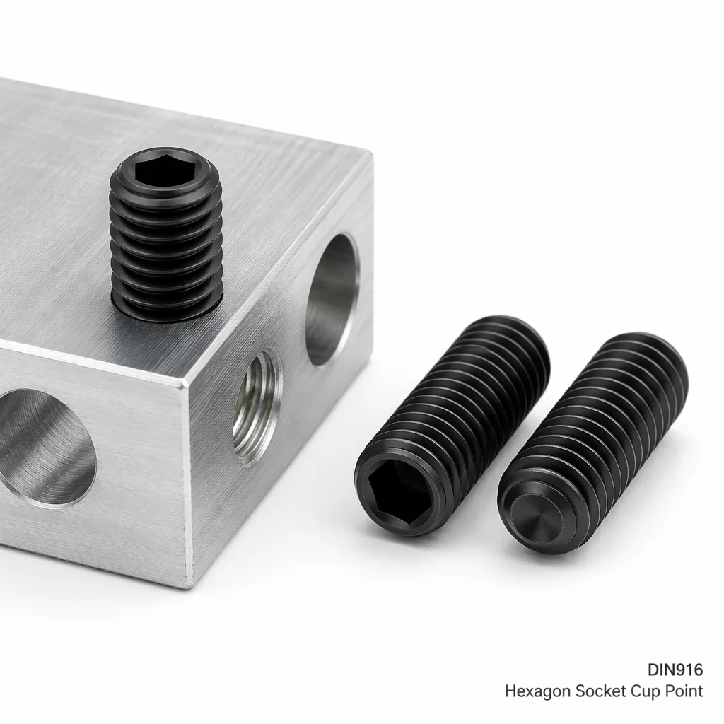 DIN916 Hexagon Socket Cup Point Grub Screws,M2 M2.5 M3 M4 M5 M6 M8,Grade 12.9 Carbon Steel Set Screws