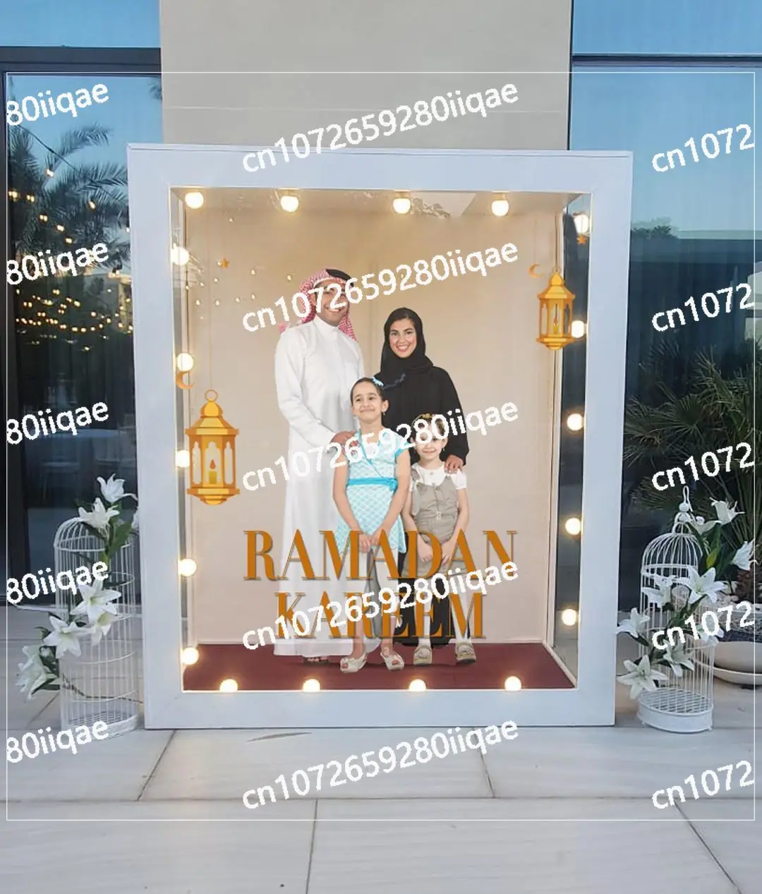 Hot Sale led vogue photo booth backdrop Wedding party Photography decoration props Magazine Box Photo Booth with led with doors