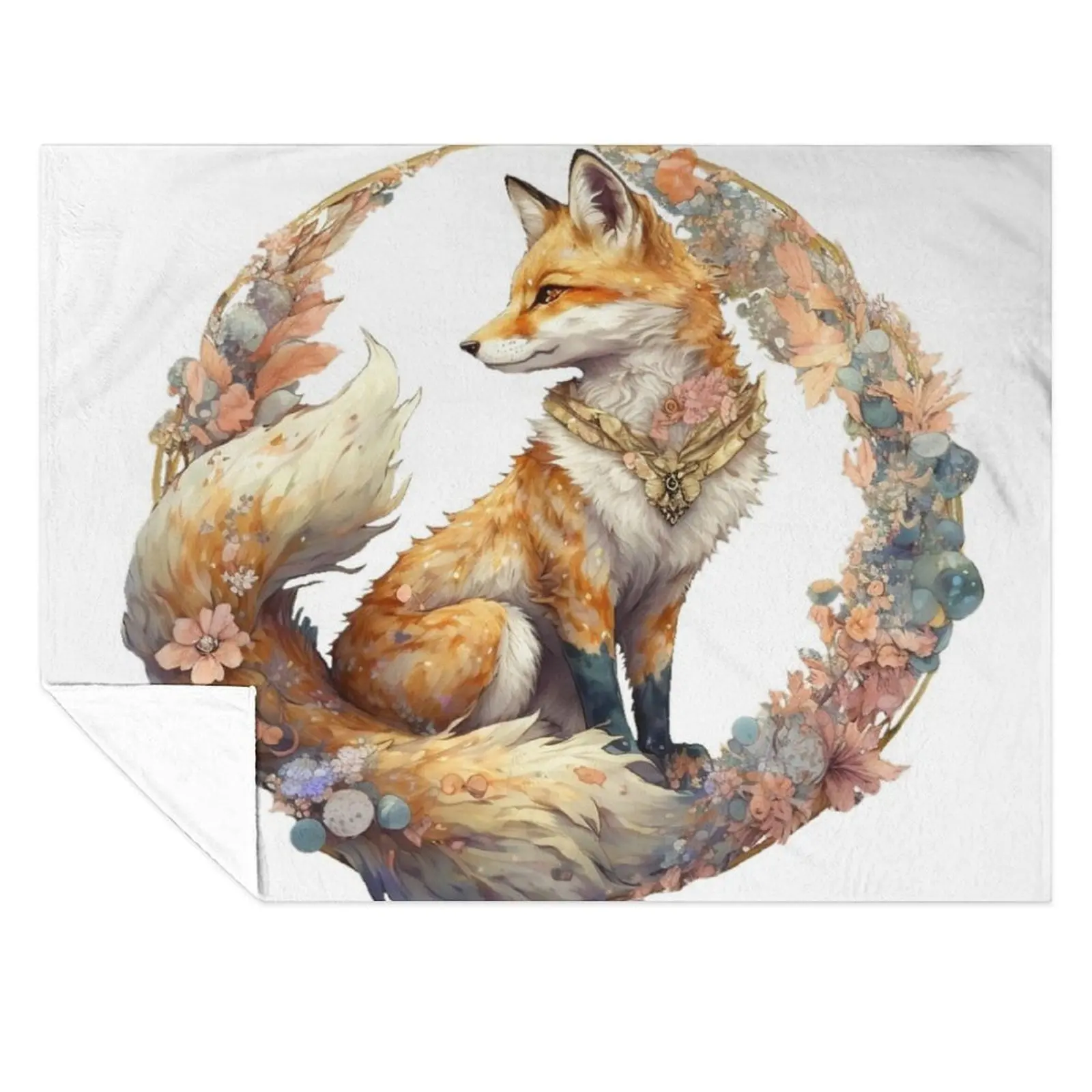 

two tailed fox Throw Blanket Blankets For Bed Cute Warm wednesday Blankets