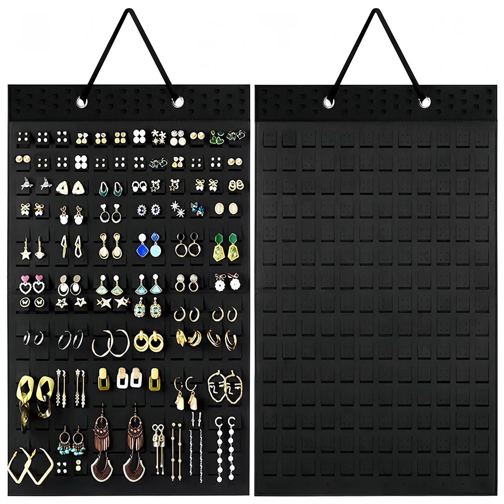 

Hanging Earring Holder Organiser,Brooch Pin Display Board with 150 Slots for 300 Pairs of Earrings/Pins, Stud/Badge Organisers