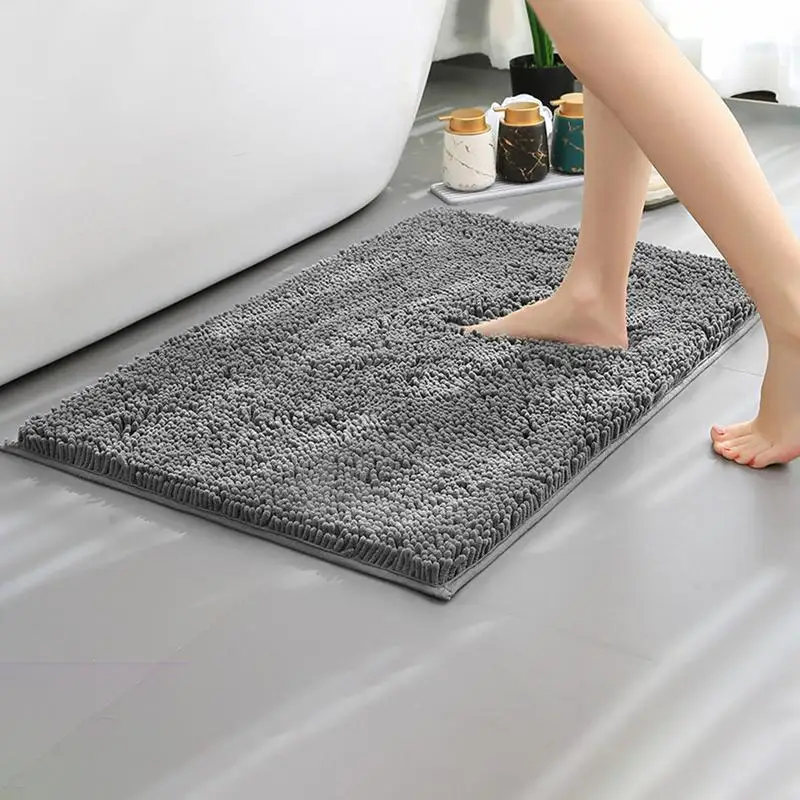 

Bathroom Rug Front Back Door Rug Thick Highly Absorbent Shower Bathroom Floor Mat for Shower and Bathtub Decoration