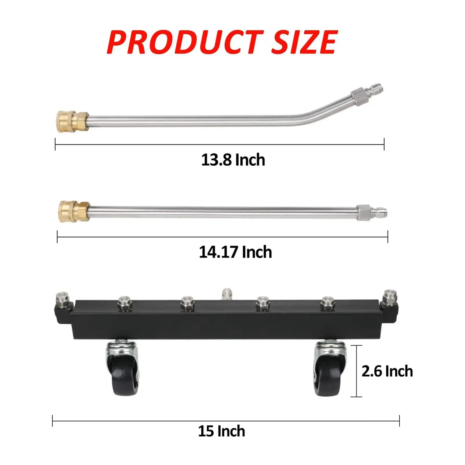 Car Washing Solution with Extendable Rods for Pressure Washer