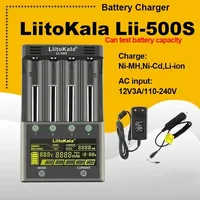 Lii-500S 18650 LCD Battery Charger for 26650 16340 18350 3.7V 1.2V Ni-MH Ni-Cd Li-ion Test battery capacity
