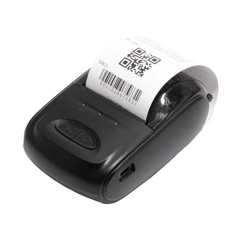 Handheld Mini 58mm Thermal Receipt Printer Inkless Retail Catering Takeout Home Photo Wireless Bluetooth Printer