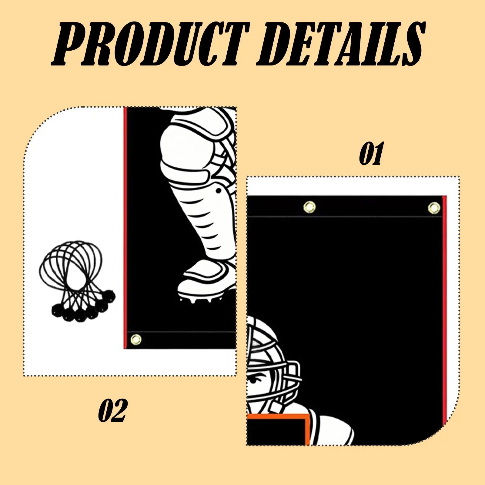Baseball Pitching Target Net Sturdy Practice Aid Gifts Training Tool with Strike High Performance Replacement Black