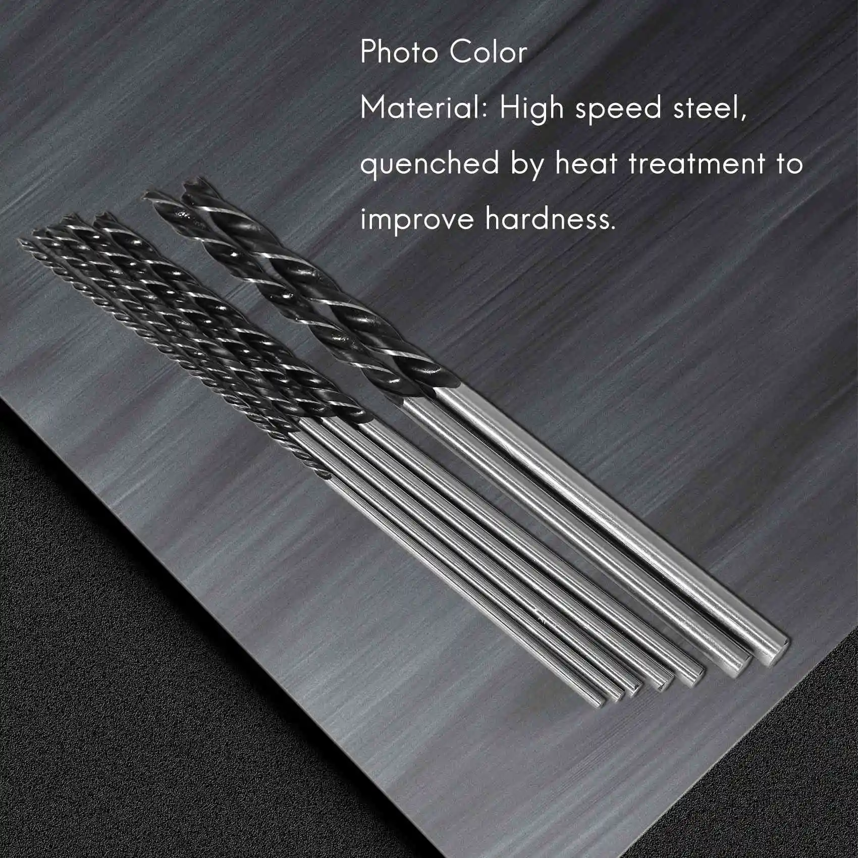 Сейчас в тренде, 7 шт. X набор длинных сверл по дереву, 4 мм, 5 мм, 6 мм, 7 мм, 8 мм, 10 мм, 12 мм x 300 мм, наконечник Брэда