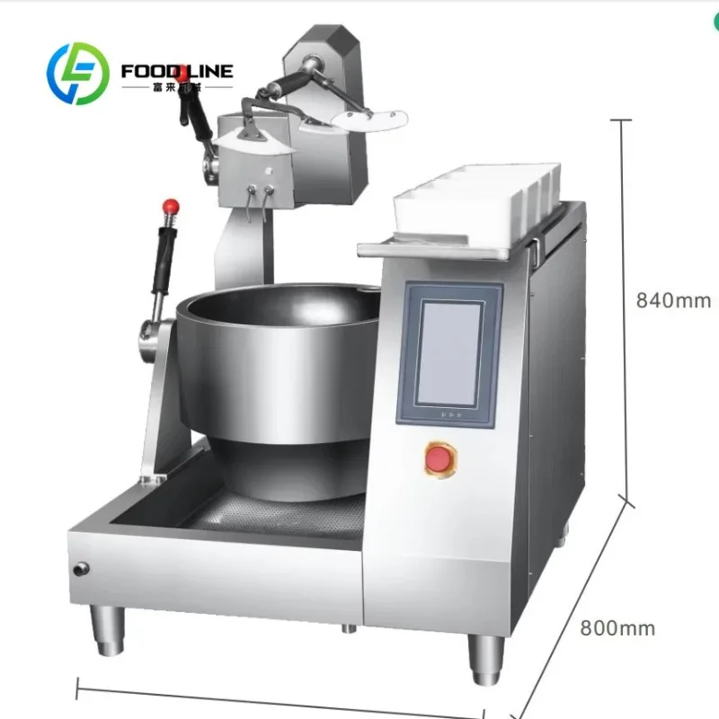 Customized Smart Electric Cooking Robot Auto Stirring Non-Stick Pot Smokeless Multifunction Cooker For Home Dorm Kitchen Use