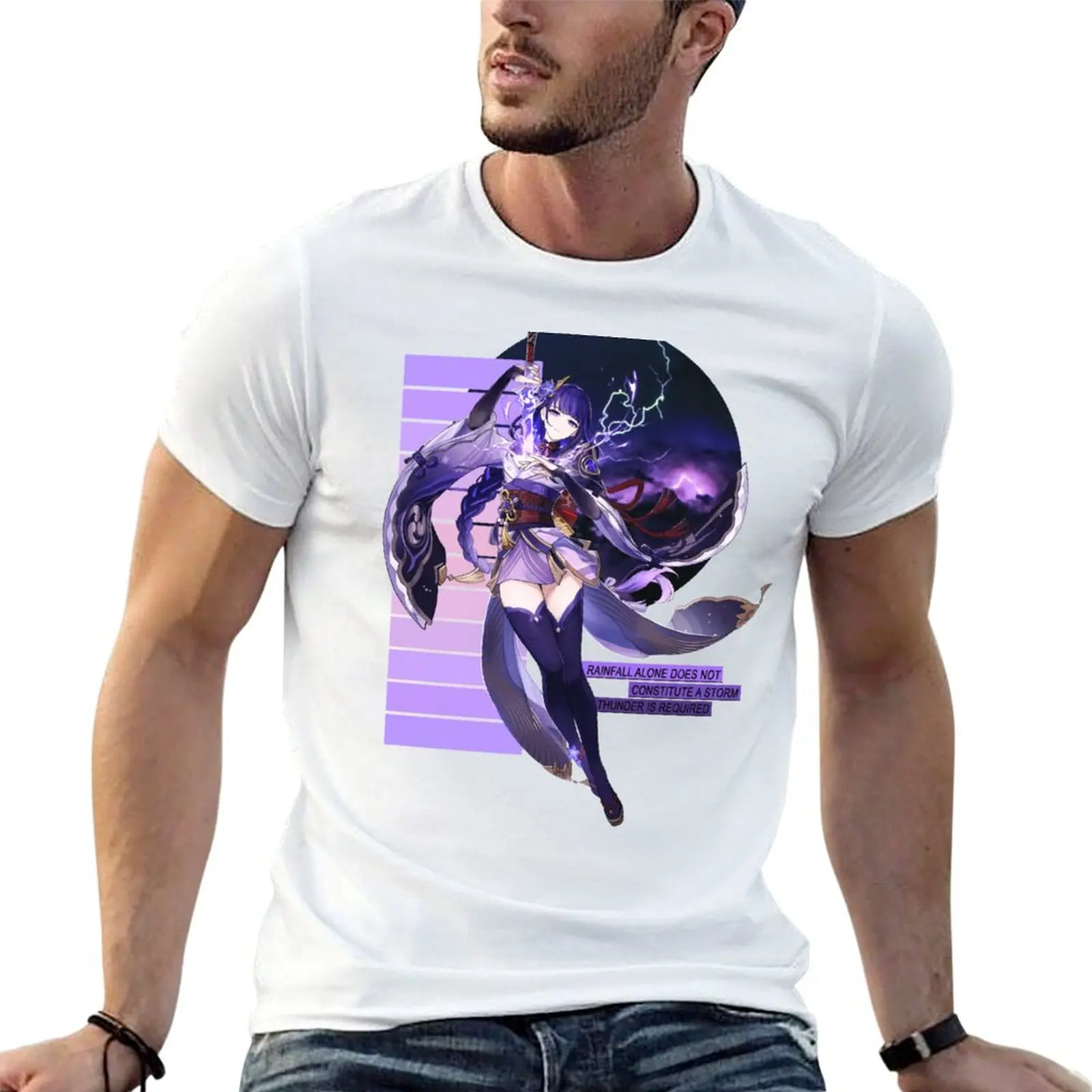 Raiden Shogun T-Shirt Urban Style Casual Short Sleeve Top