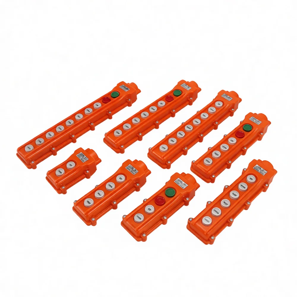 Heavy Duty Rainproof Crane Pendant Controller COB 61 Series Push Button Switch Industrial Hoist Lifting Equipment Tool