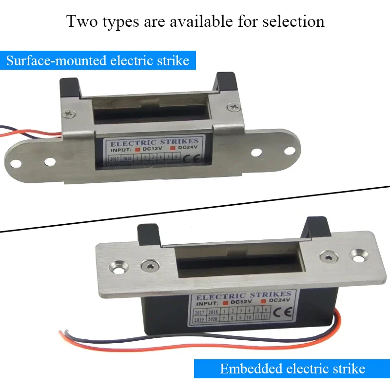 ANSI Standard Heavy Duty Electric Strike Lock 1000kg Holding Force Glass Door Electric Strike Power to Unlock/Adjustable