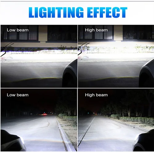 Imagen 2 del producto Faro LED H4 k11 H7 bombilla LED Canbus 6500K foco de luz antiniebla H4 H7 H8 H11 H1 9005 9012 bombilla de faros LED para coche