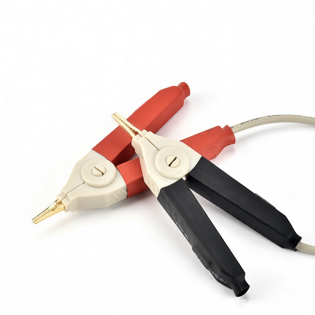 Professional SMD Test Tweezers Clip Banana Plug Lead For Digital LCR Bridge Tester Resistor Capacitor Electrical Testing