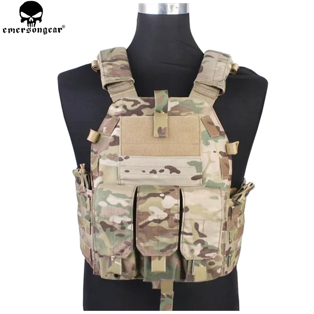 

EMERSONGEAR Tactical Modular Vest With Airsoft 094K M4 Mag Pouch Combat CS Tactical Molle Plate Carrier Vest EM7356