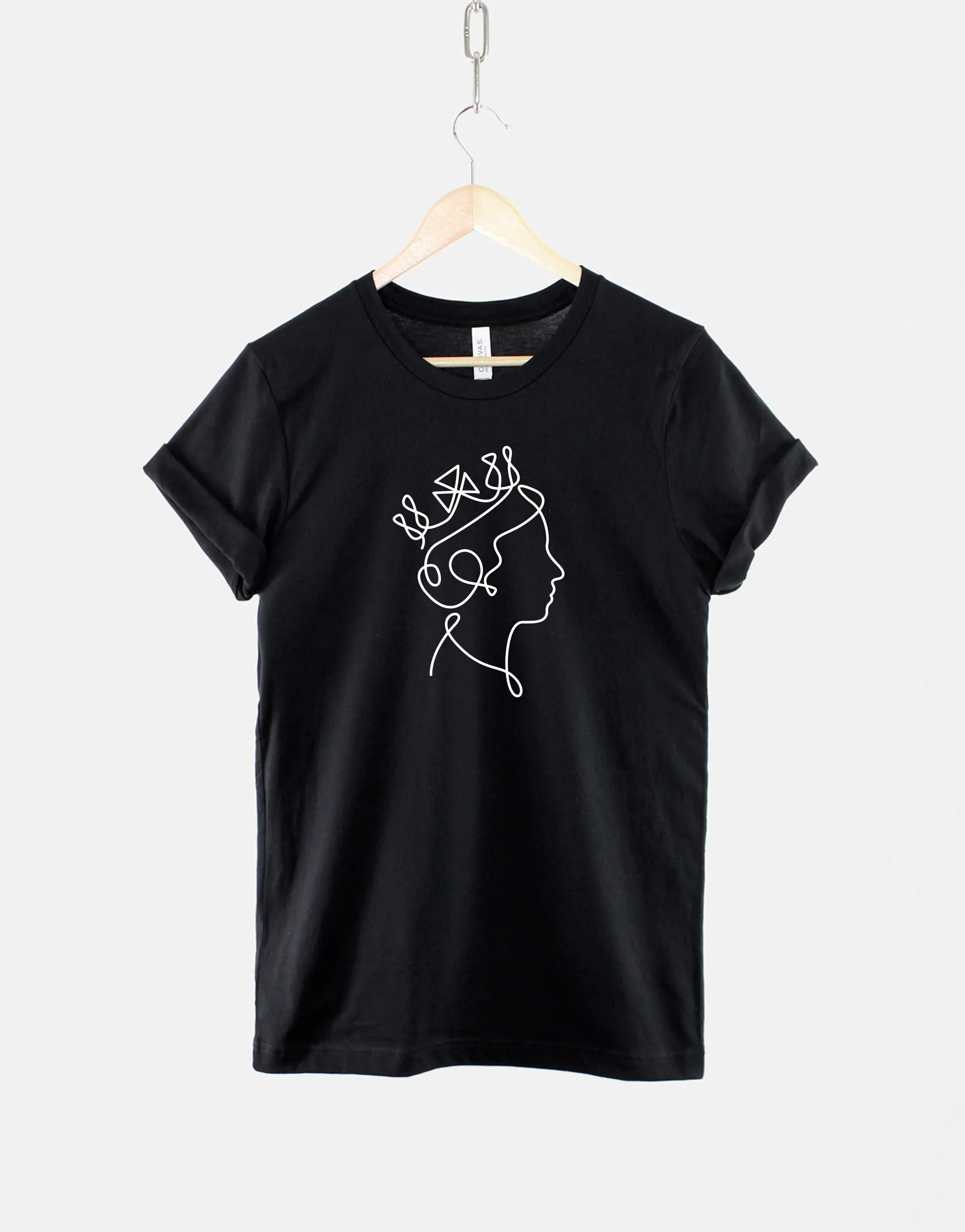 Queen Elizabeth T Shirt Print Of England Minimal Ii