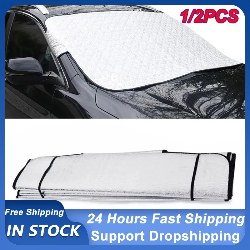 Car Front Snow Frost Cover Windshield Sunshade Protector Auto Windshield Window Snow Cover Winter Outdoor Anti Ice