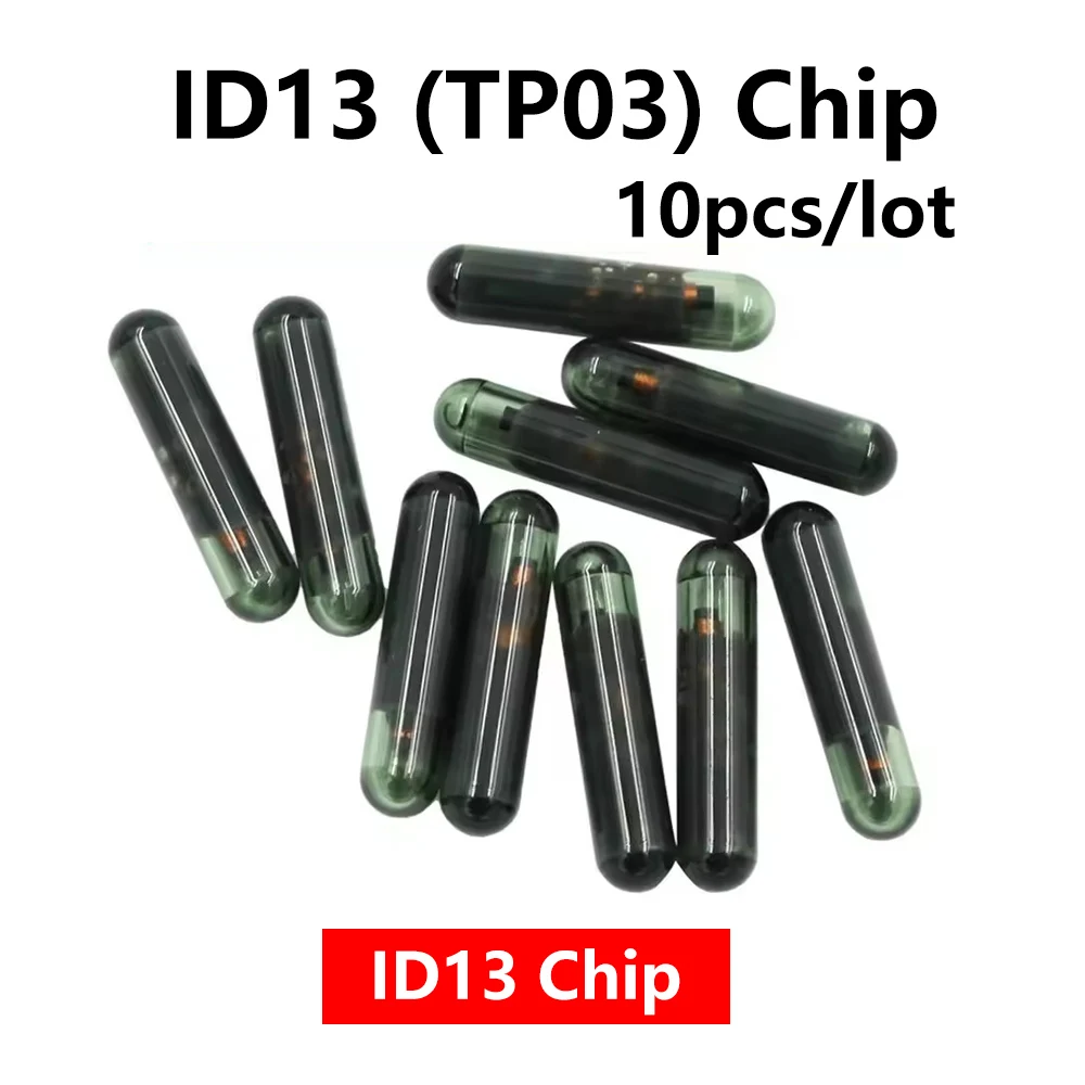 

10 20pcs/lot Car Key Chip Blank ID13 Chip Glass TP03 id 13 glass Auto Transponder Chip