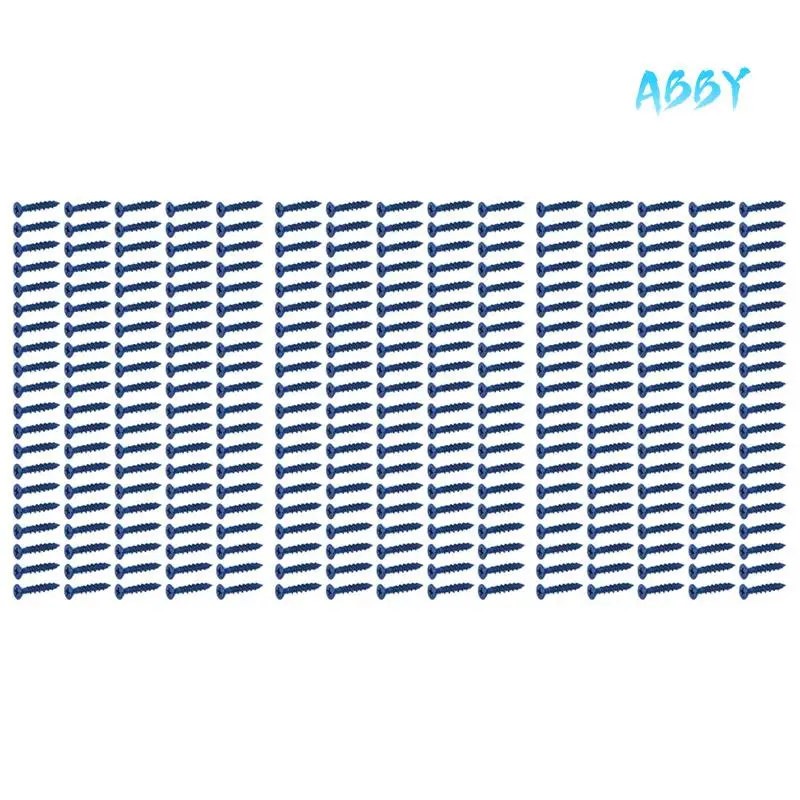 

ABBY-300PCS 3/16 X 1-1/4In Blue Flat Phillips Concrete Diamond Point Screw Anchor For Anchoring To Masonry