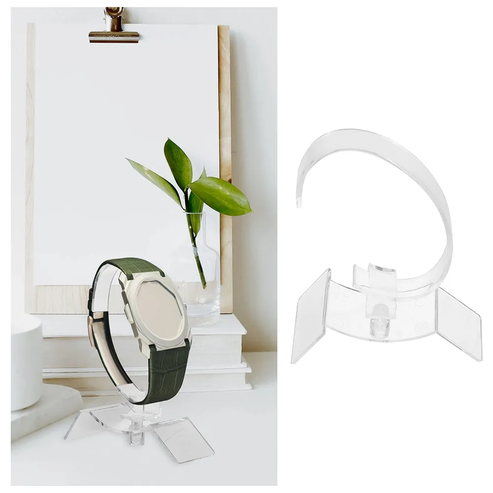 

20Pcs Transparent Watch Display Stand Acrylic Holder for Watch Bracelet Rack Display Stands Jewelry Organizer Stand for Watches