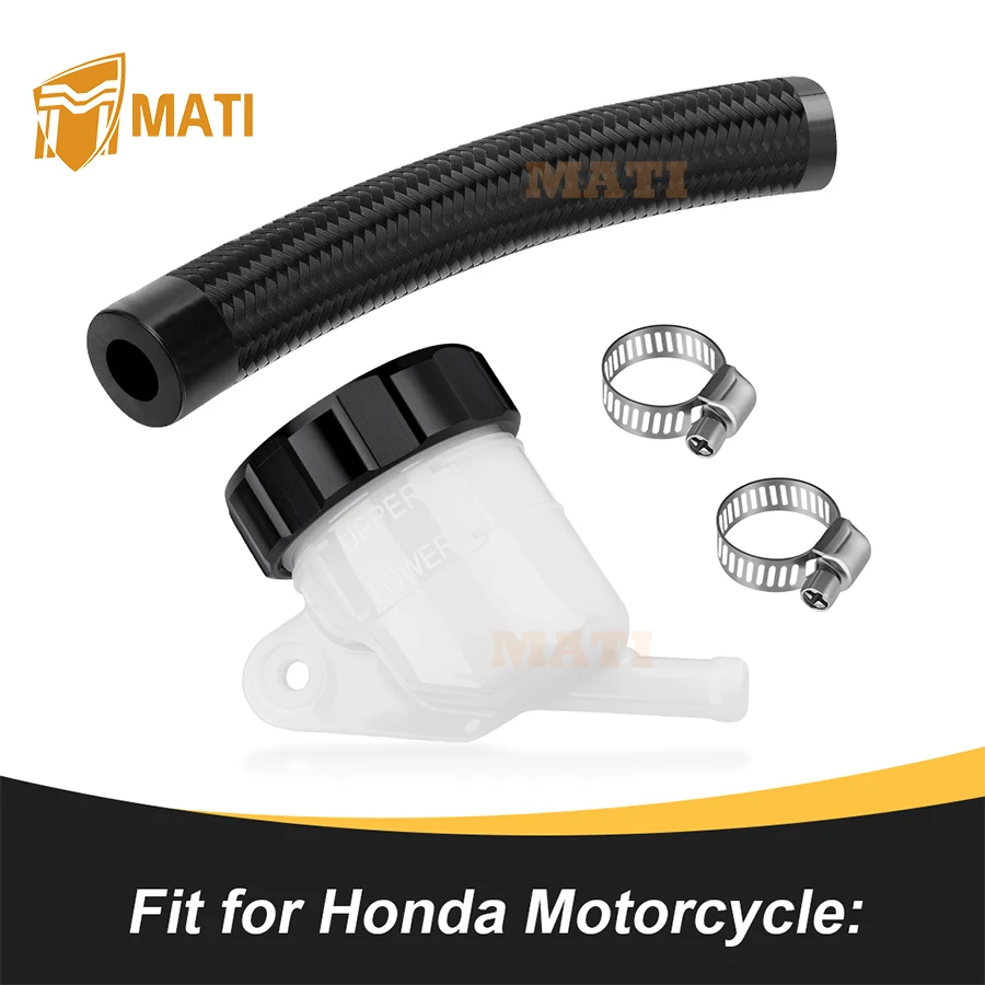 M MATI Rear Brake Master Cylinder Oil Cup & Hose For Honda Gold Wing 1200 GL1200 1984-1987 43511-MA6-006 43512-MG9-000