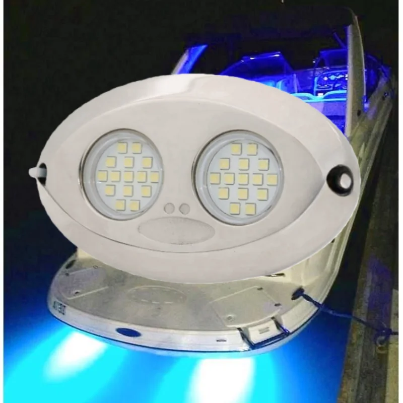 120W Wall Mounted IP68 RGB RGBW Seawater Swimming Pool Marine Boat Submersible Transom LED Underwater Lights