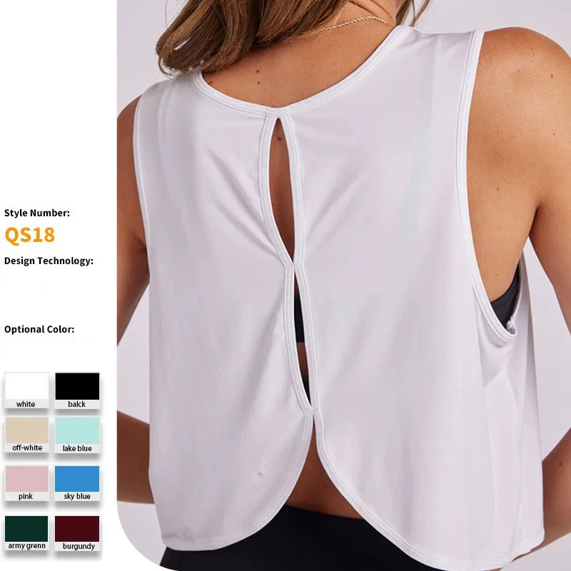 Sports Shirt Vest Loose Seamless Breathable Quick Drying To…