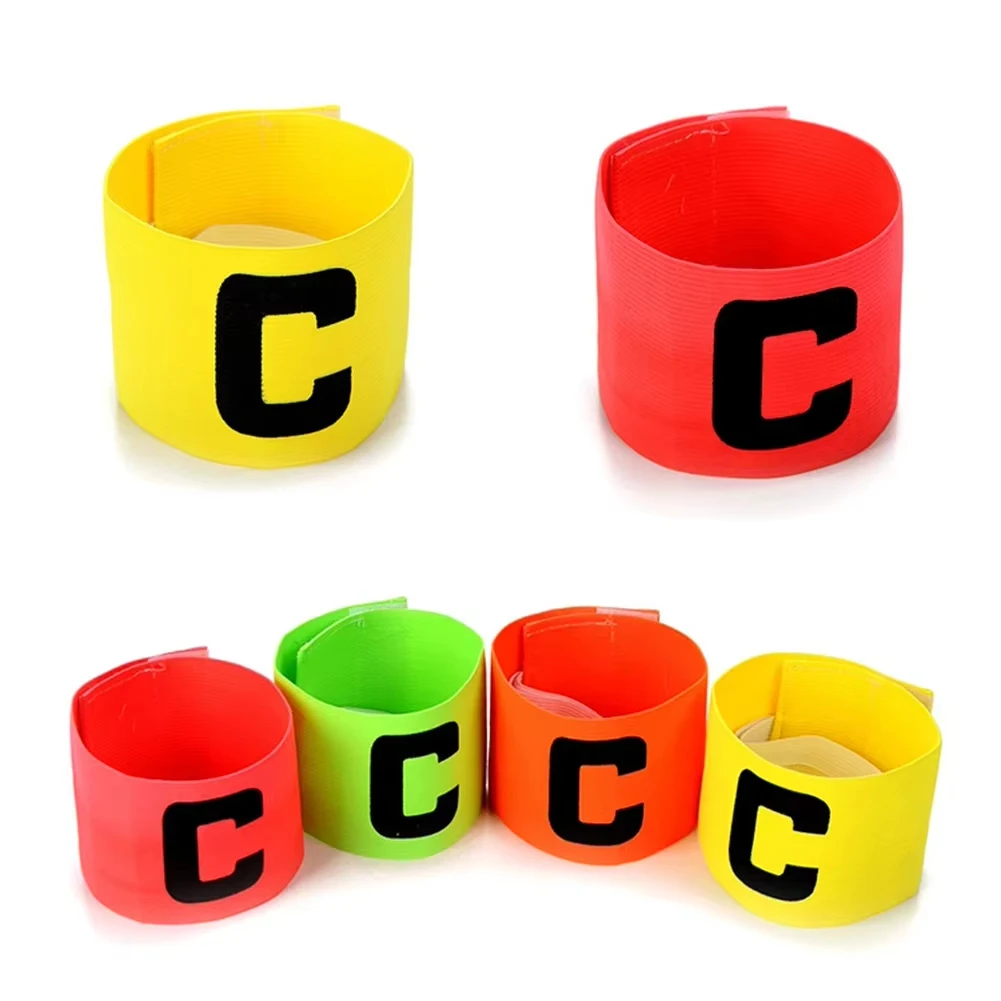 3Pcs Fußball Team Kapitän Armband Gruppe Identifikation Anti-slip Klett Armband Erwachsene Und Kind Einstellbare Armband C-förmigen