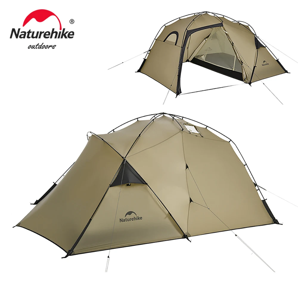 

Naturehike Valley Tent 2 Person Camping Tent 15D Waterproof Backpacking Travel Tent One Room One Hall Ultralight Hiking Tent