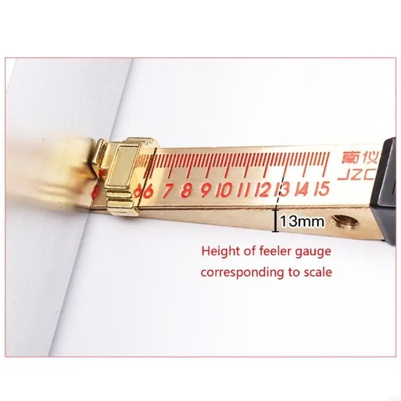 

20RC Feeler Gauge 1-15mm House Engineering Inspection Shaped Vernier Feeler Gauge Flatness Measuring Tool 0.2mm/0.5mm