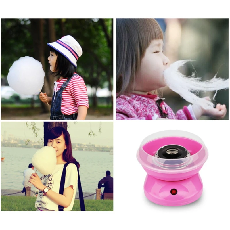 Electric DIY Sweet Cotton Candy Maker Marshmallow Machine MINI Portable Cotton Sugar Floss Machine EU Plug