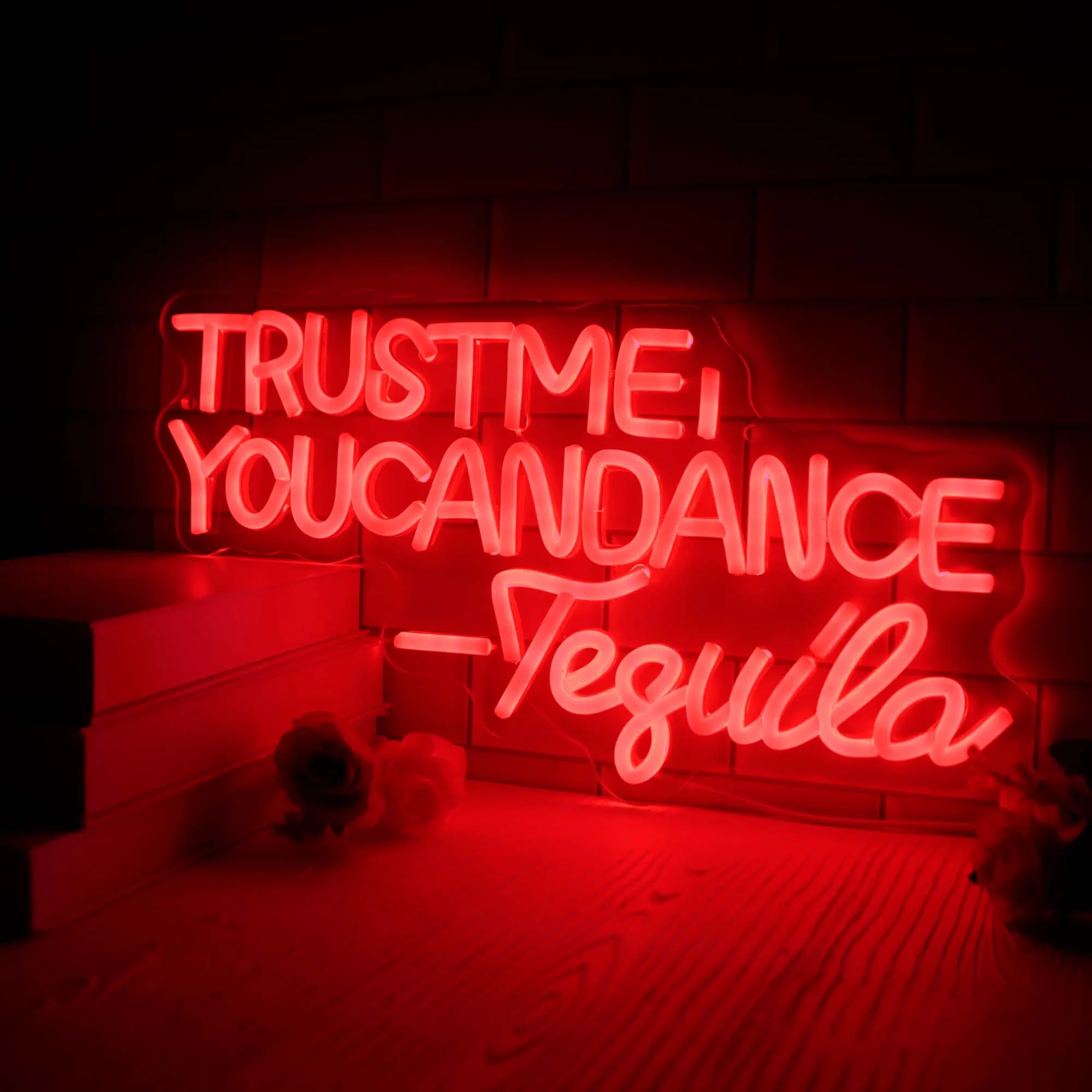 Trust Me You Can Dance Tequila Led Neon Sign Shop Bar Restaurant Hotel Decorative Light Neon Bedroom Wall Kitchen Decor USB