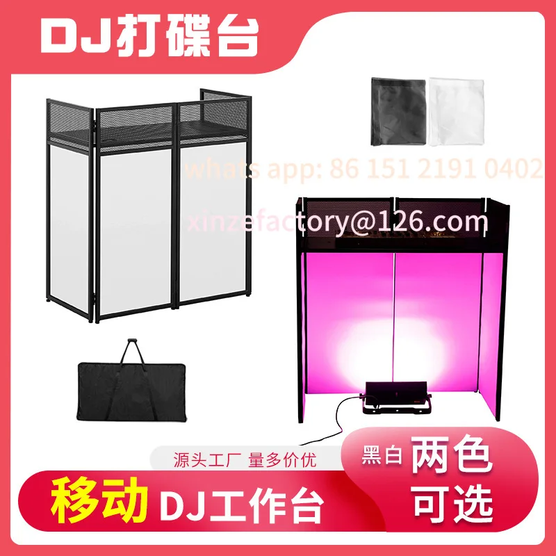 

Customizable light-emitting dj station box disc player sound stand led mixer removable disc station