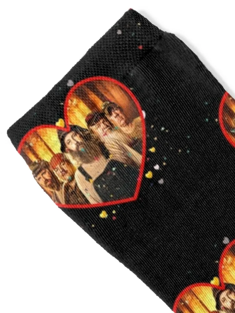 جوارب Mountain Monsters Valentine مخصصة لركوب الدراجات على الأرض للرجال من القطن عالي الجودة للرجال والنساء #2