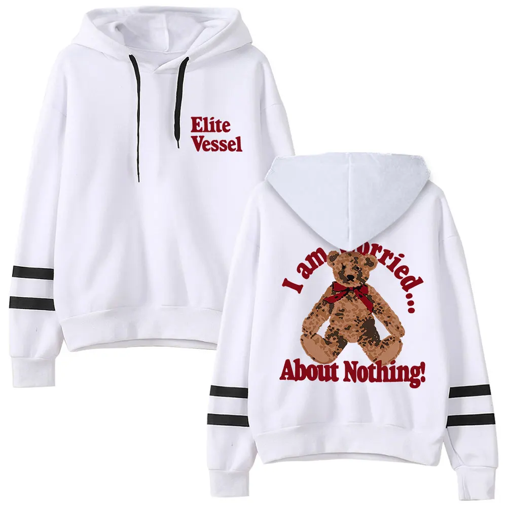 Lexa Gates Worried About Nothing Pullover Hoodies Elite Vessel Tour Merch Pocketless Parallel Bars Sleeve Streetwear