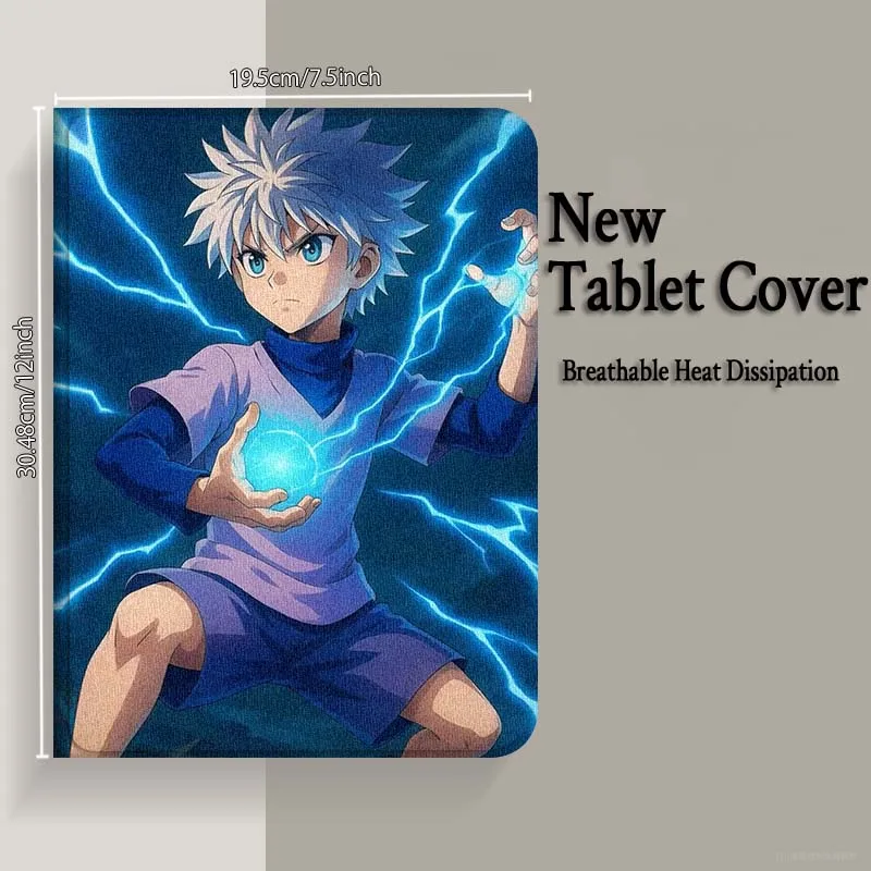 هنتر x هنتر كول أنيمي ل ممن لهم الوسادة 2 3 4 Neo Air SE X Pro 10.36 11 11.4 11.61 12.1 13.2 بوصة 2025 حافظة كمبيوتر لوحي قابلة للطي #4