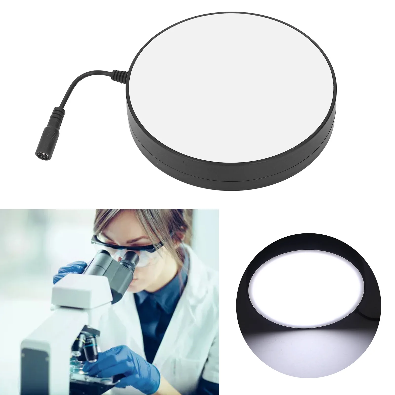 ZK20 LED Ring Light High Brightness Adjustable Microscope LED Lamp for Experiment AC 0‑