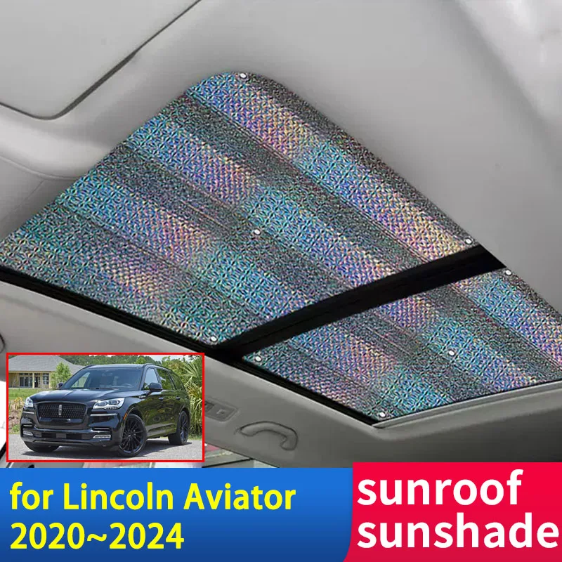 

For Lincoln Aviator 2023 2022 2021 2020 Accessories Sunroof Sunshade Roof Sunscreen Heat Insulation Windshield Car Sticker Parts