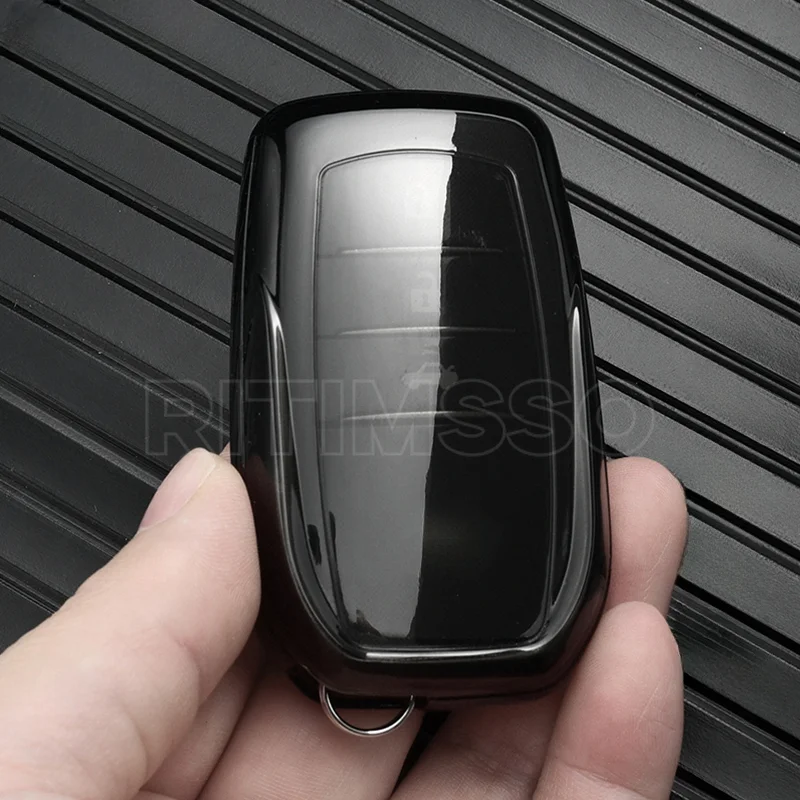 Soft Tpu  Car Remote Key Case Cover for Toyota RAV4 Crown Hilux Fortuner Camry Land Cruiser Prado Protect Shell Fob Accessories