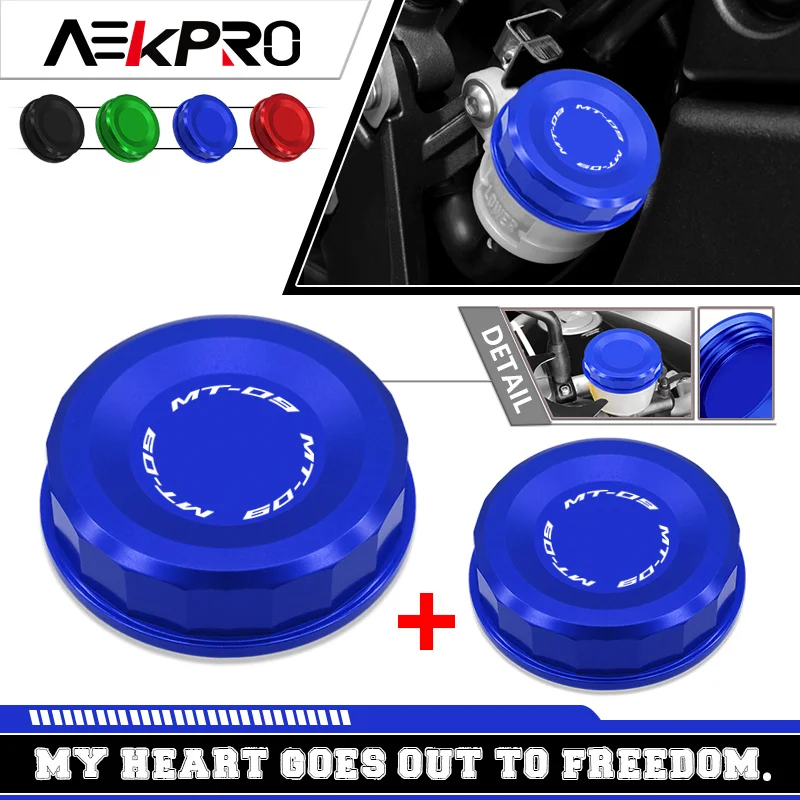 

For YAMAHA MT-09 mt-09 MT09 13-24 CNC Front & Rear Brake Fluid Reservoir Cap Brake Master Oil Tank Cover Motorcycle Accessories