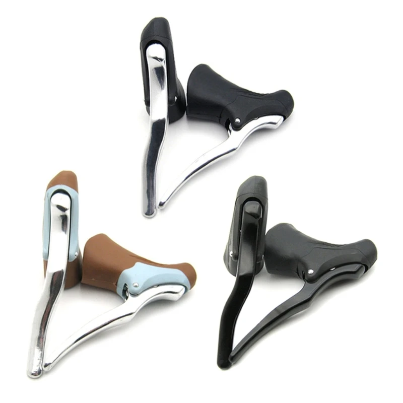 

Ergonomic Cycling Bike Brake Lever Brake Handles Increase Stability &Reduce Hand Pressure for Road and Mountain Riding