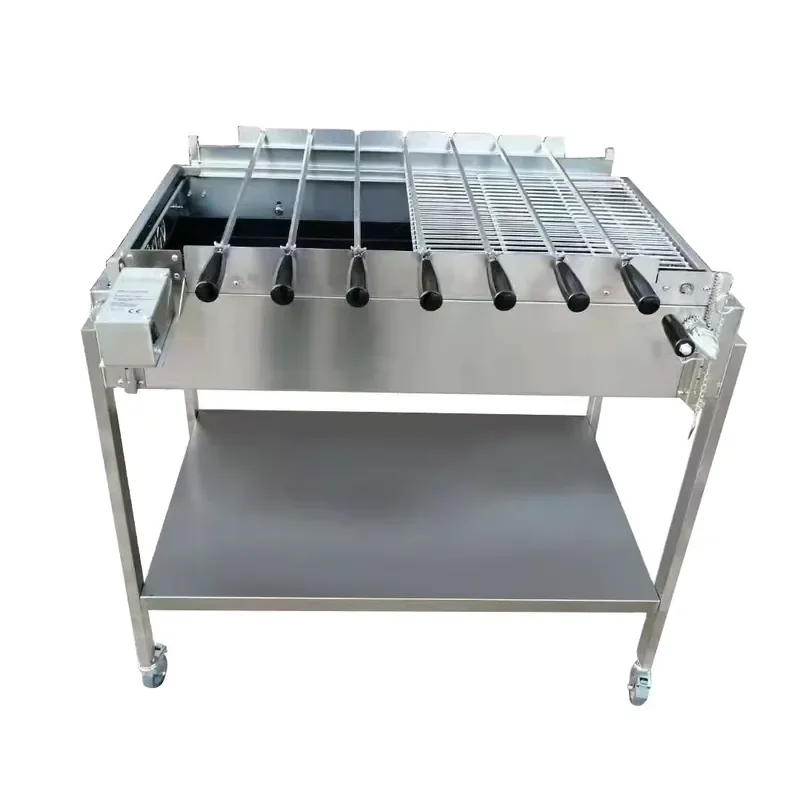Brazilian BBQ Skewer Grill Rotator BBQ Grill Skewer Chain Set Cyprus BBQ Rotisserie Grills